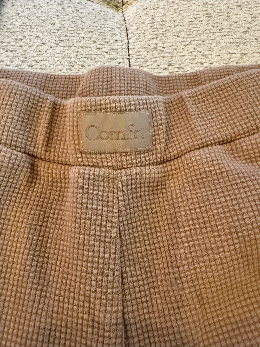 Comfrt Wafgle Knit Set In Brown Truffle Sz Small - Picture 4 of 7
